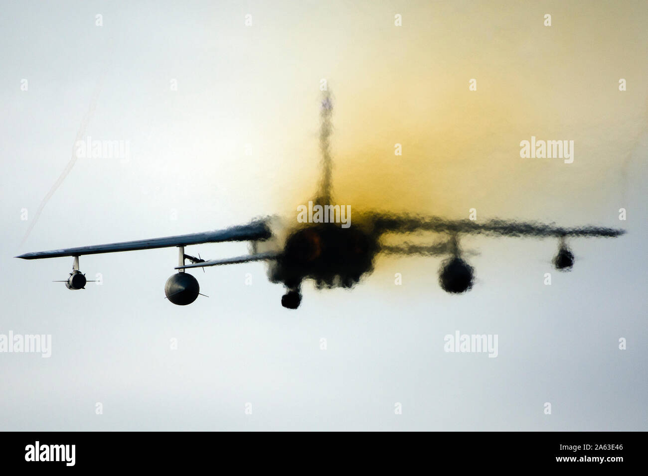 Panavia Tornado gehören zu einer Familie von zweimotorigen Jagdflugzeug und schwer, Zweisitzer Jagdflugzeug mit variabler Geometrie in Kooper produzierten Kotflügels Stockfoto