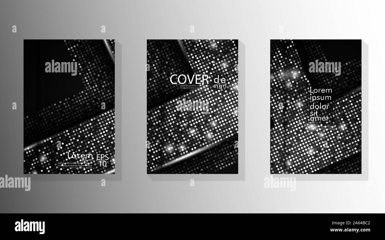 Set eleganten Hintergrund Designs für Designs, Listen, Seiten, Banner, Ideen, Cover, Booklets, Drucksachen, Broschüren, Bücher, etc. Stock Vektor