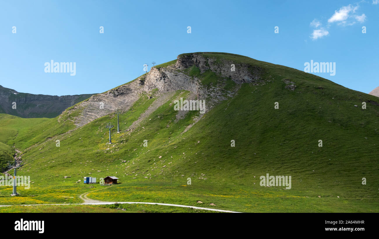 Hochalpine Landschaft im Hochsommer Stockfoto