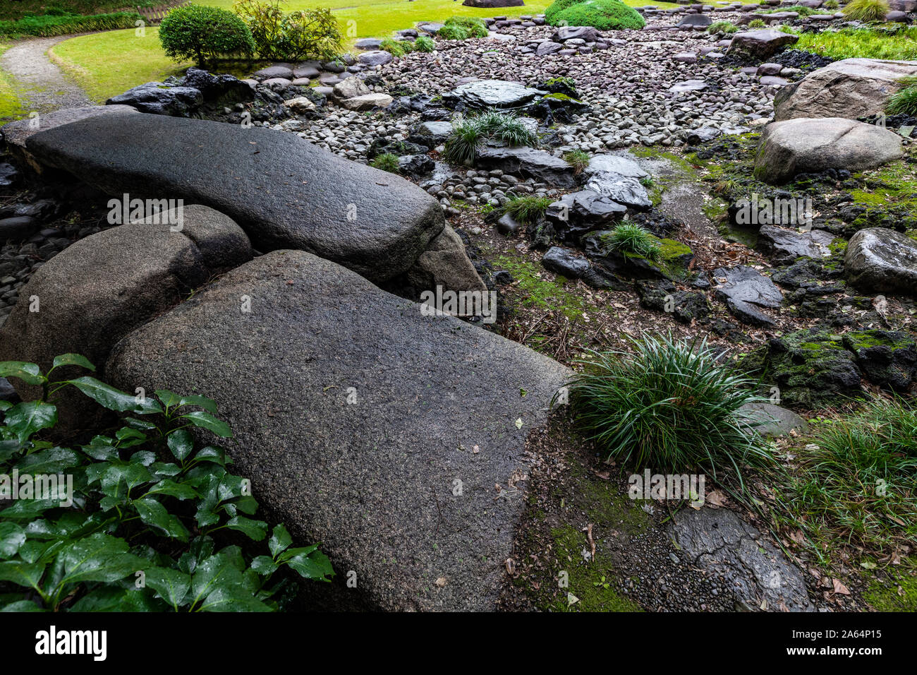 Kaitokukan Universität Tokyo Garten - Marquis Toshinari Maeda, der 16 Leiter der Maeda Clan der Kaga Domain, errichtete eine stattliche Western Residence in Stockfoto