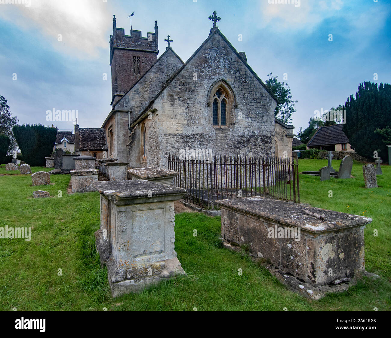 St. Maria, der Jungfrau, die Kirche von England, Sopworth, Großbritannien Stockfoto