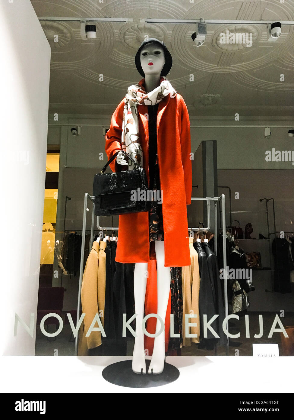 Fashion Schaufenster, Ljubljana, Slowenien Stockfoto