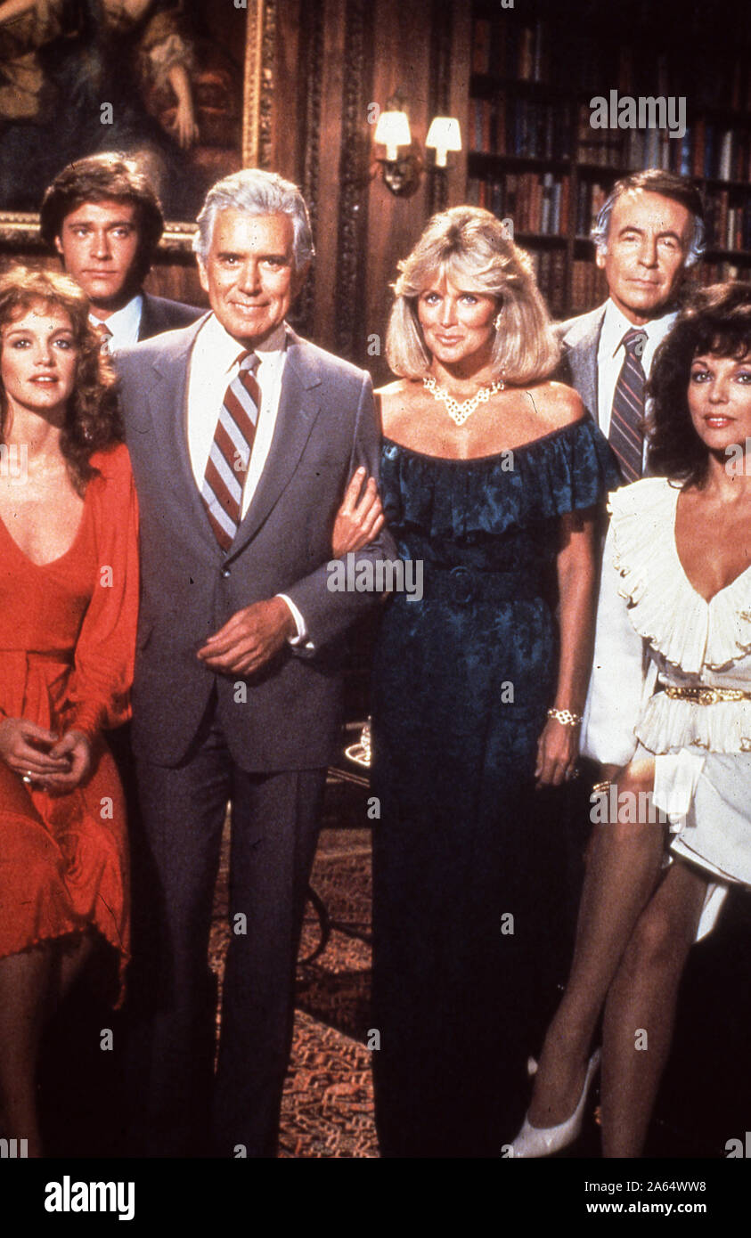 John forsythe, Linda Evans, Dynastie, 80 s Stockfoto