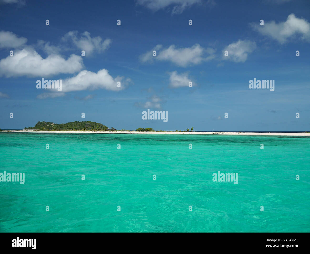 Sandy Island, Grenada, Grenadinen, Windward Islands, östliche Karibik Stockfoto