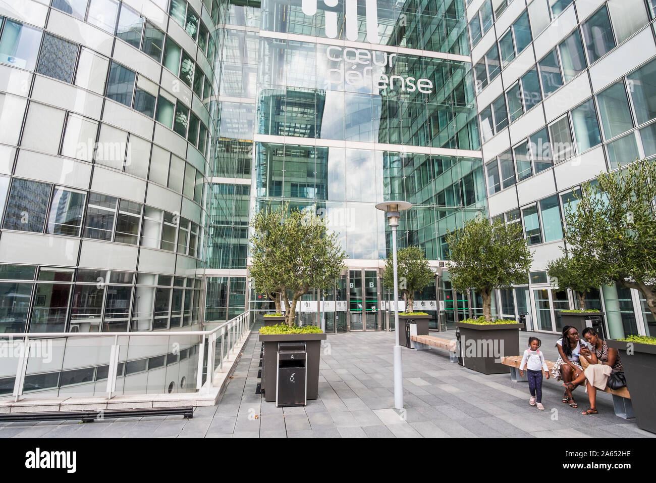 Coeur defense Tower, Zutritt, La Defense Stockfoto
