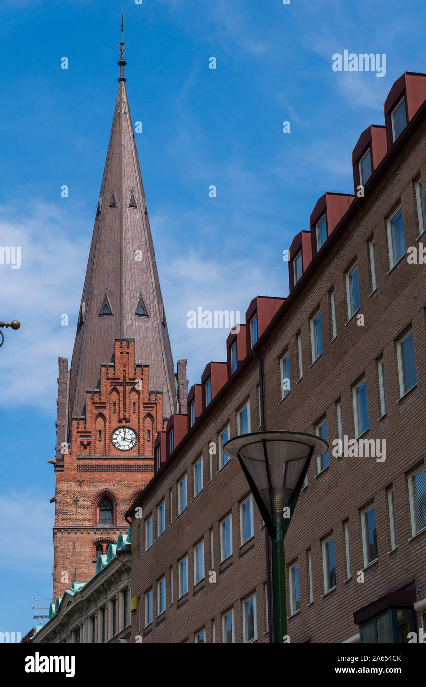 Saint Peter's Kirche (Schwedisch: Sankt Petri Kyrka) ist ein Backstein gotische Kirche in Malmö, Schweden Stockfoto