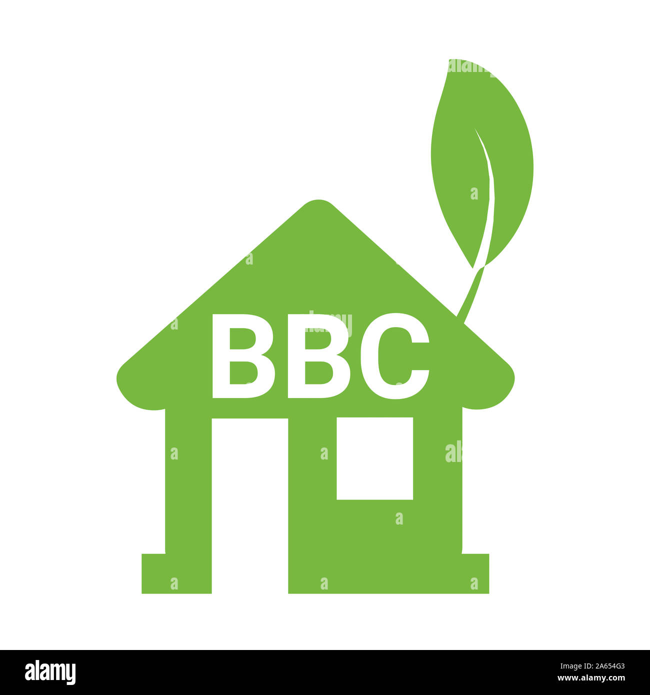 Niedrigenergiehaus BBC in französischer Sprache namens Stockfoto