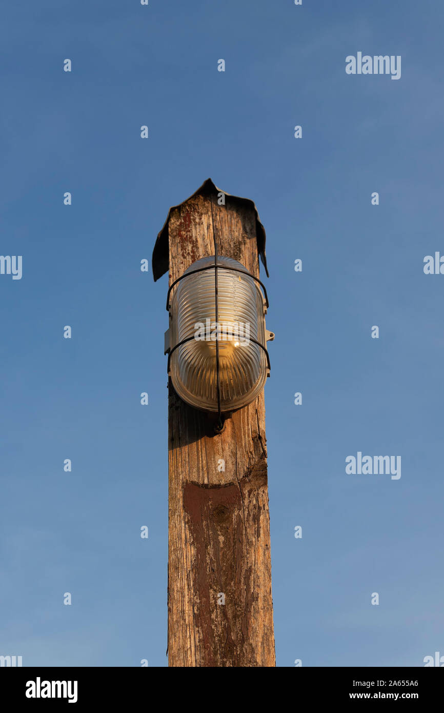 Alte Bahn Beleuchtung Stockfoto