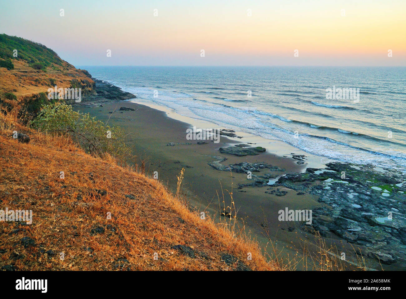 Velas Strand, Ratnagiri, Maharashtra, Indien Stockfoto