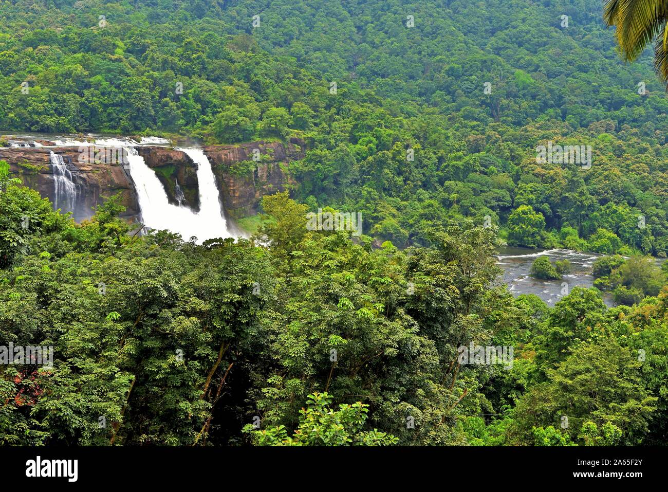 Wasserfälle, ATHIRAPALLY Vazhachal Chalakudy Fluss, Wald, Thrissur, Kerala, Indien, Asien Stockfoto