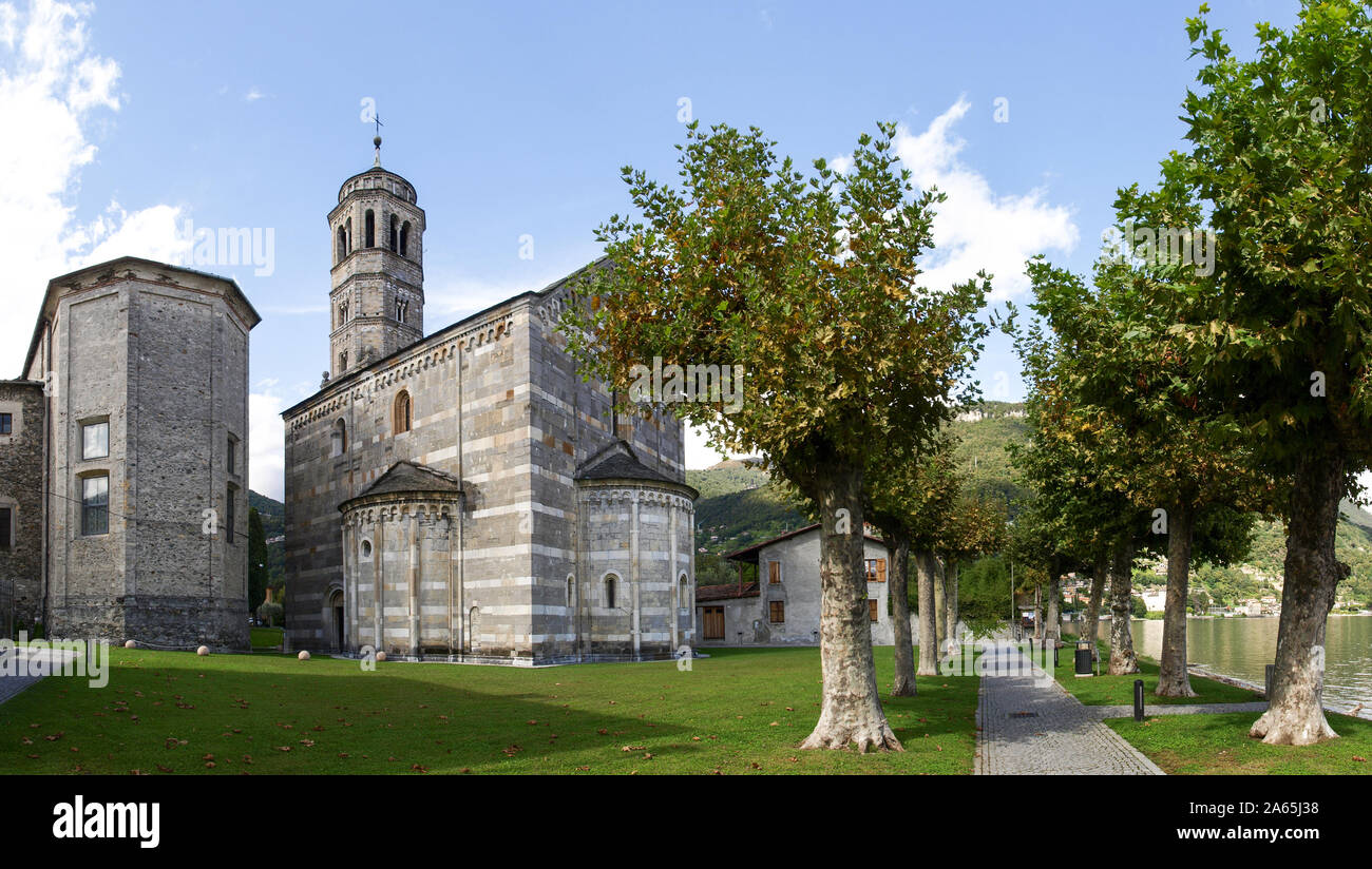 Gravedona, Italien, 16. September 2017: Kirche Santa Maria del Tiglio Stockfoto