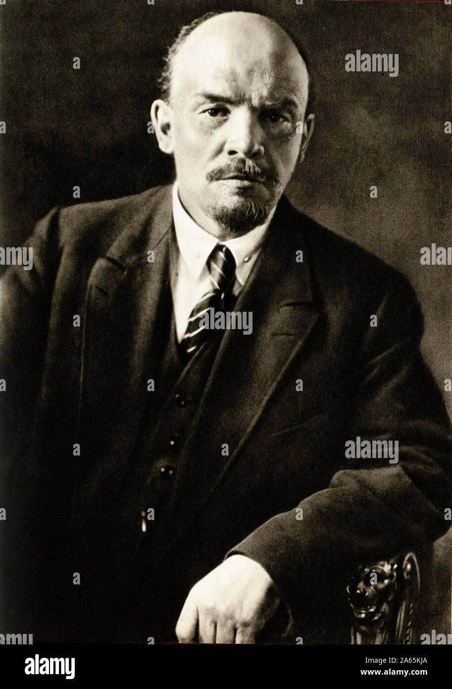Lenin - Lenine (Vladimir Ilitch Oulianov dit, 1870-1924) juillet 1920, Moscou - Stockfoto