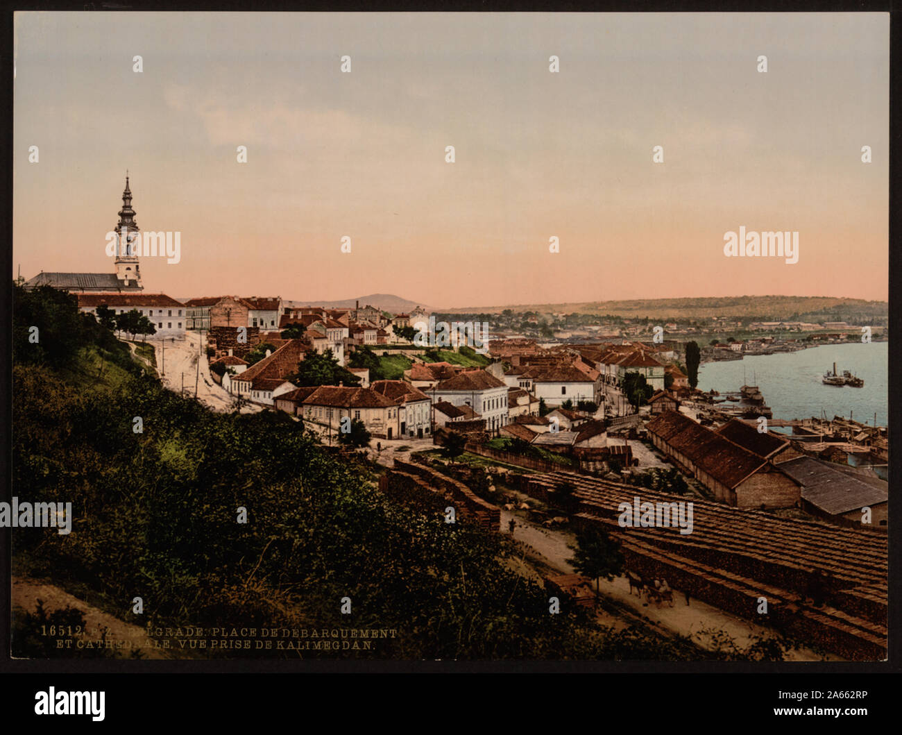 Landeplatz und Kathedrale, Belgrad, Servia Stockfoto