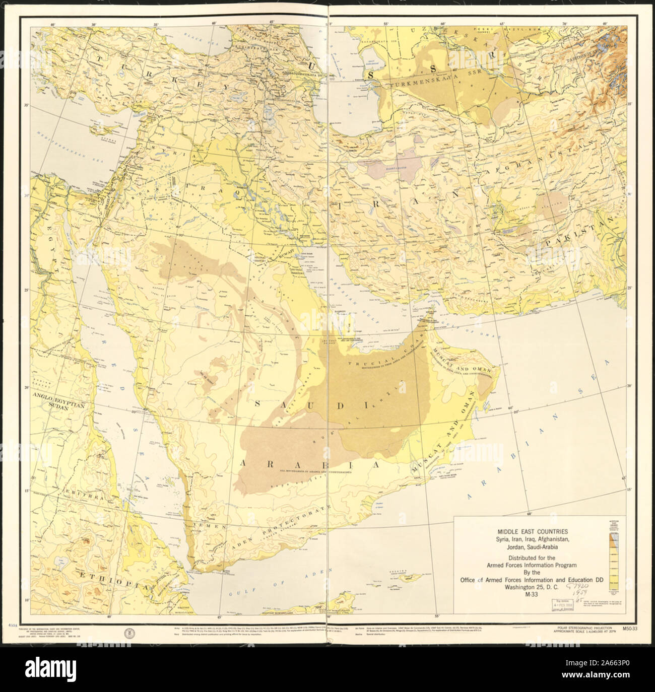 Naher Osten Länder wie Syrien, Iran, Irak, Afghanistan, Jordanien, Saudi-Arabien Stockfoto