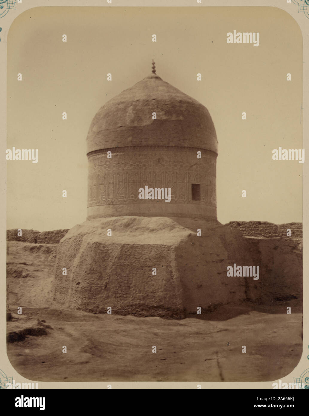 Syr-Darya Oblast Stadt Turkestan Mausoleum von Emir Timur Kuragan's Great-Granddaughter, Rabichi Begim, gestorben in 1475-1476 (880 AH) Stockfoto