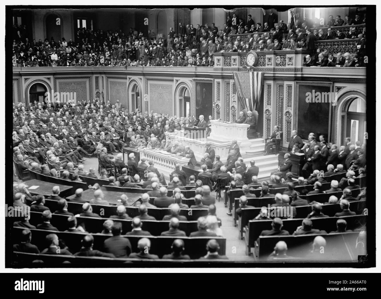 WILSON, Woodrow. Adressierung KONGRESS Stockfoto WILSON, Woodrow. Adressierung KONGRESS Stockfoto
