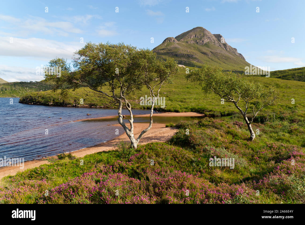 Cul Beag und Loch ein doire dhuibh, Inverpolly Stockfoto