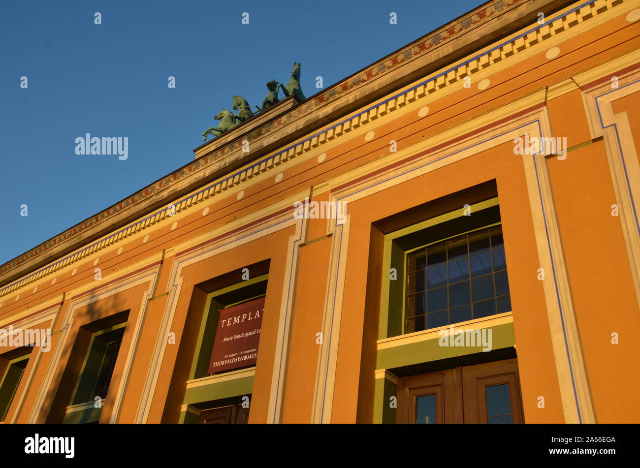 Thorvaldsens Museum in der Nähe von Schloss Christiansborg, Kopenhagen Stockfoto