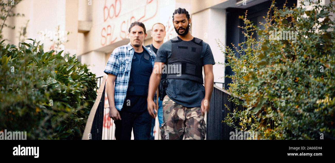 Les Misérables ist ein 2019 französische Film unter der Regie von Ladj Ly, dieses Foto ist nur für den redaktionellen Gebrauch bestimmt und unterliegen dem Copyright der Film Company und/oder der bezeichneten Fotograf durch den Film oder die Produktion Firma zugewiesen. Stockfoto