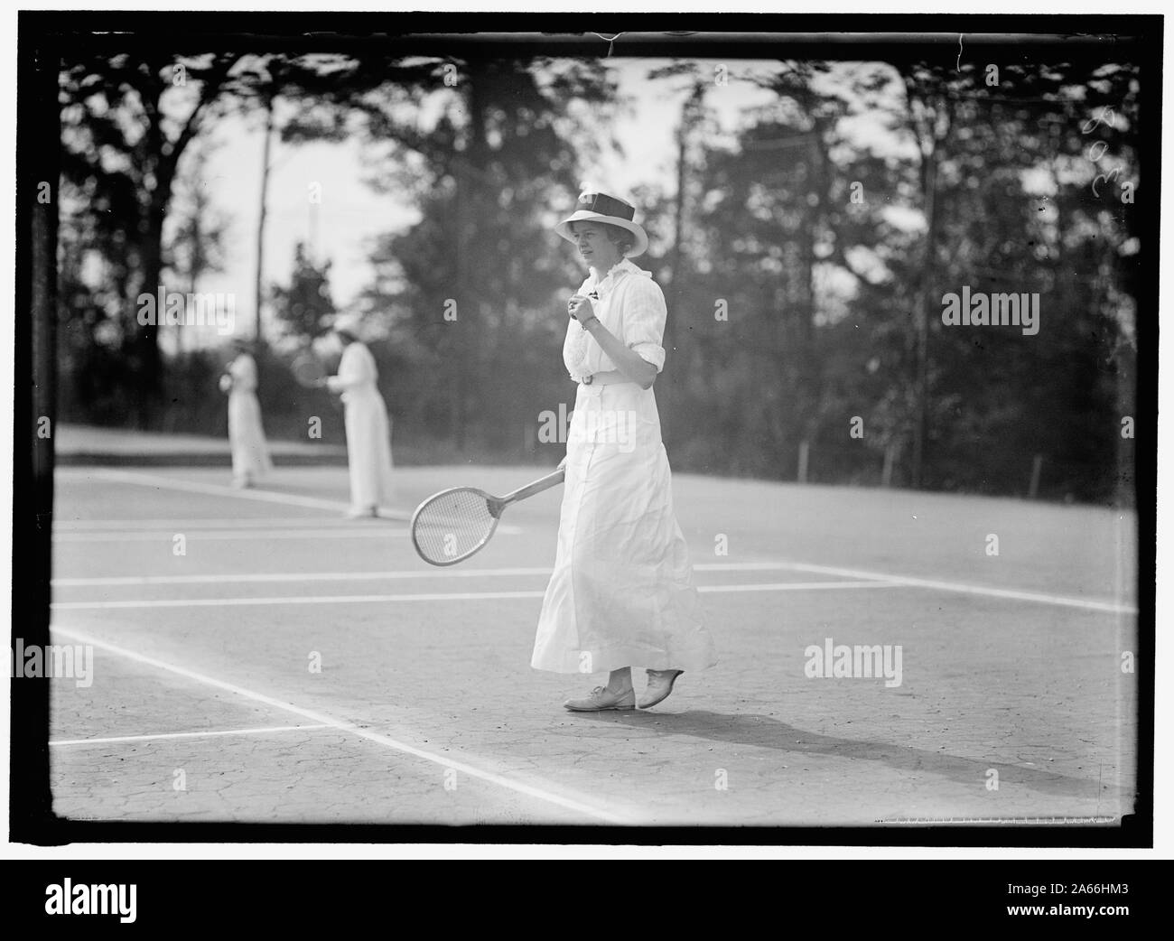 WYETH, FRÄULEIN MARTHA. Spielen im Tennis Turnier Stockfoto