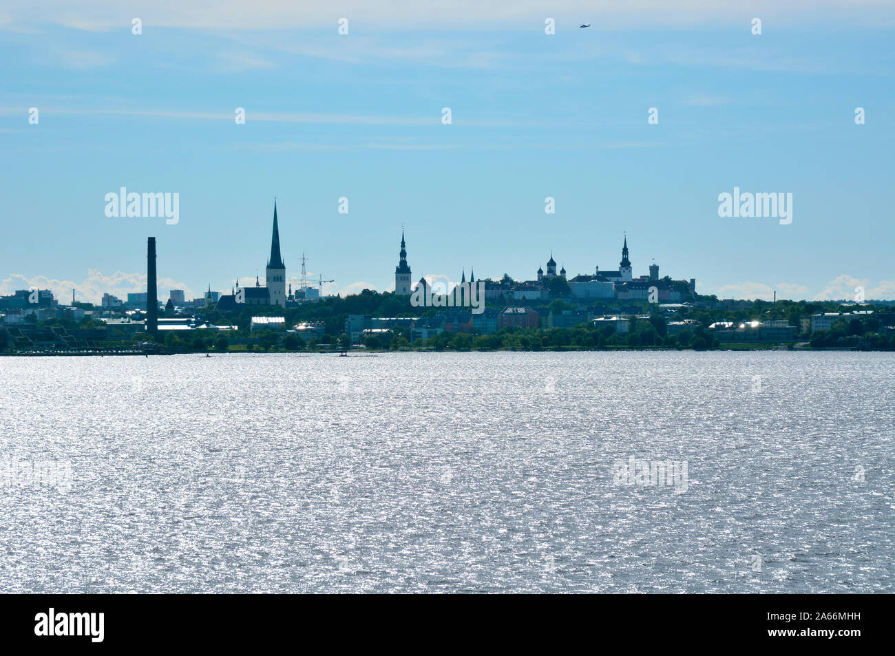 Tallinn als von der Ostsee gesehen. Estland Stockfoto