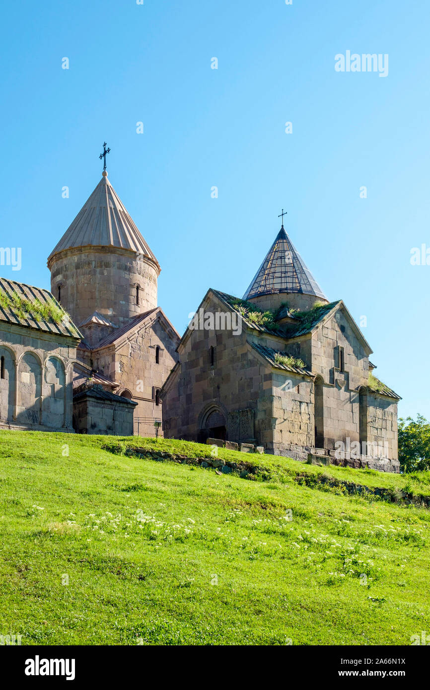 Goshavank Klosteranlage, Mann, Provinz Tavush, Armenien Stockfoto