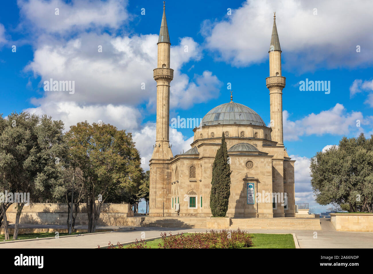 Sahidlar Xiyabani Moschee, Moschee der Märtyrer, shahids Moschee, Baku, Aserbaidschan Stockfoto