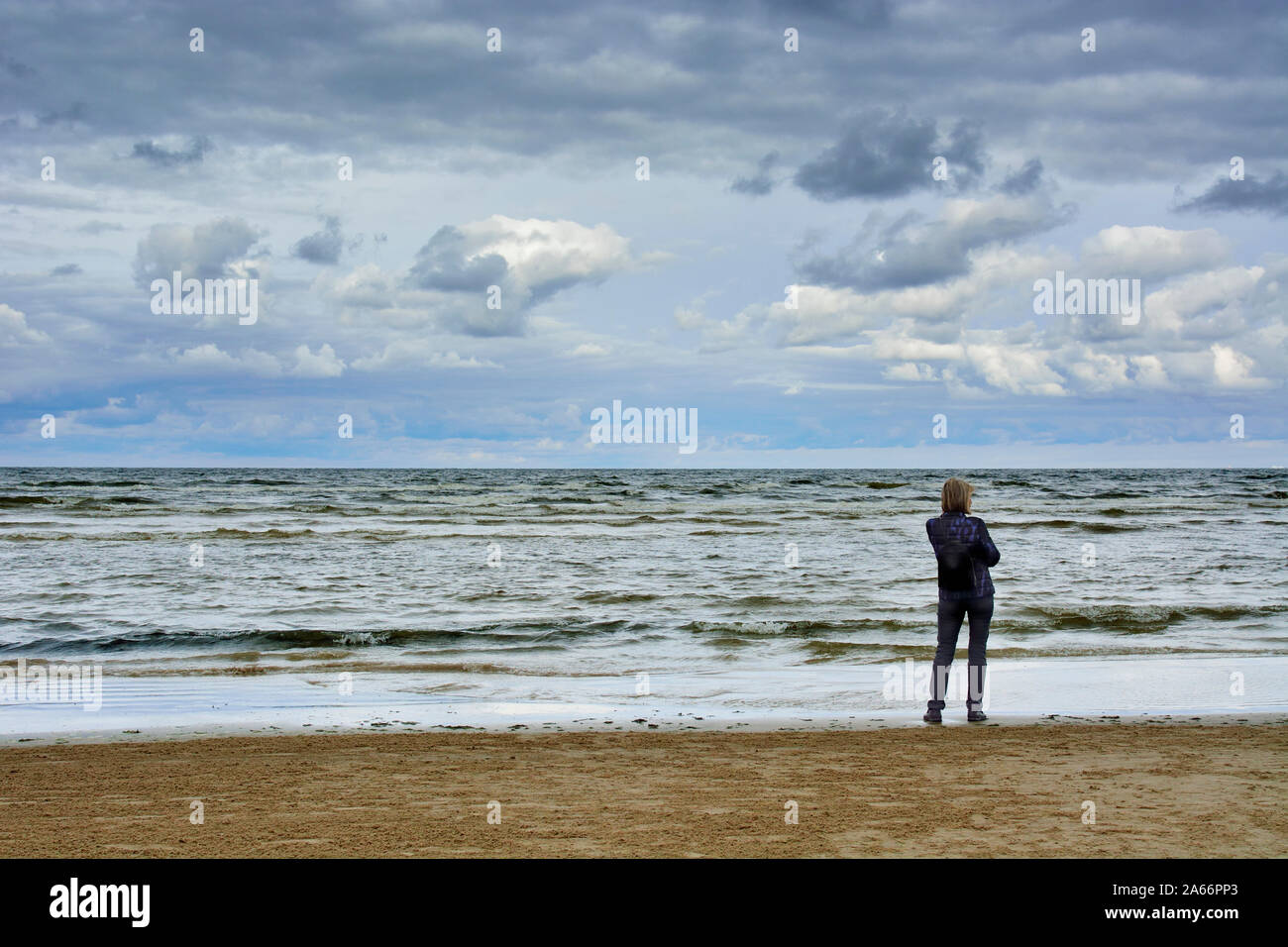 Die Ostsee Majori Strand. Jurmala, Riga. Lettland Stockfoto