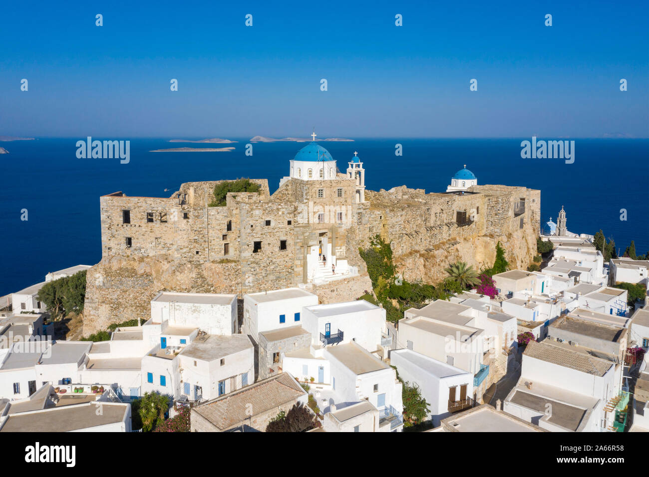 Griechenland, Dodecanese Inseln, Astypalea, Chora Astypalea (astypalea Stadt) Stockfoto