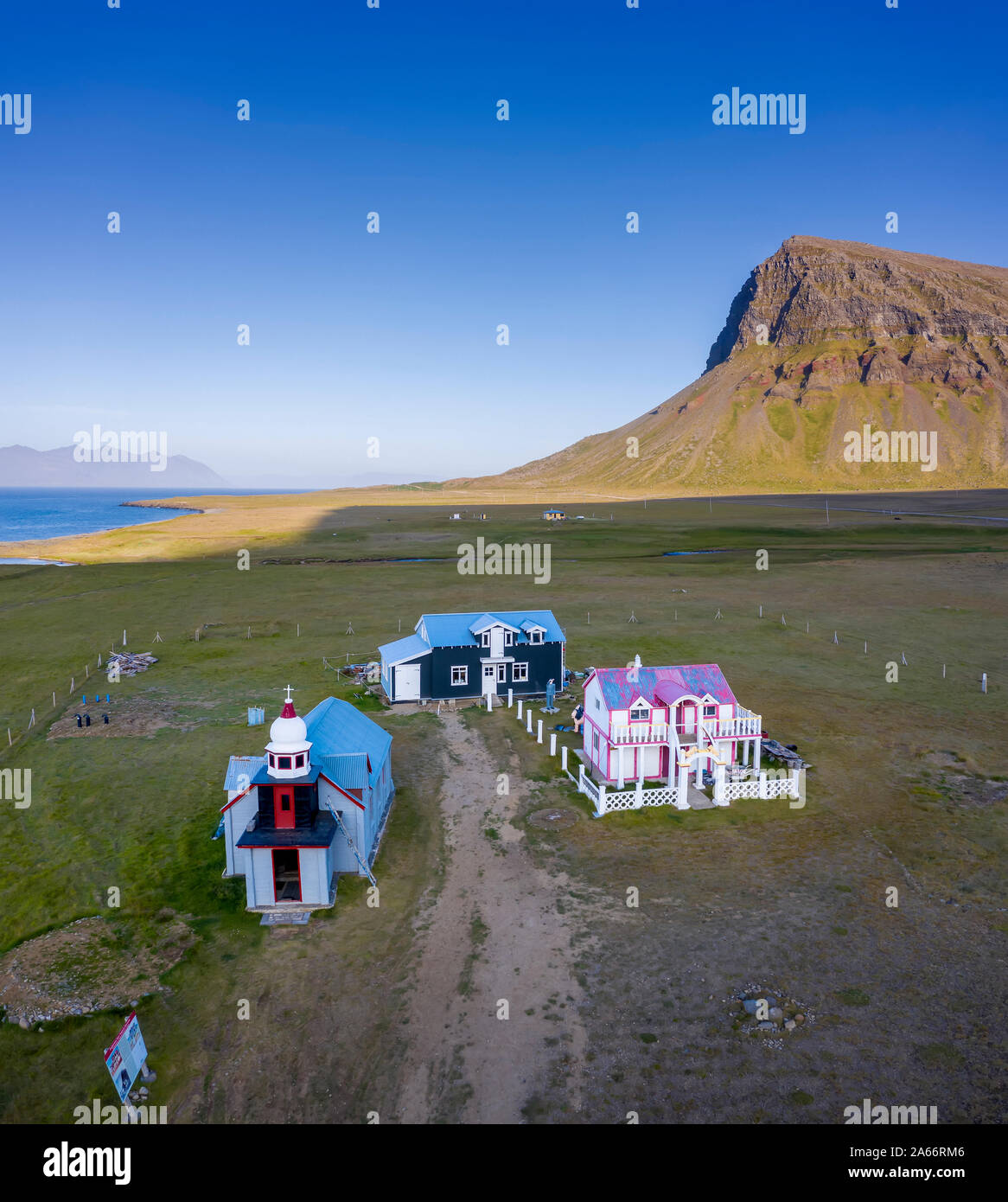 Die Samuel Jonsson Art Museum, Arnarfjordur Westfjorde, Island Stockfoto