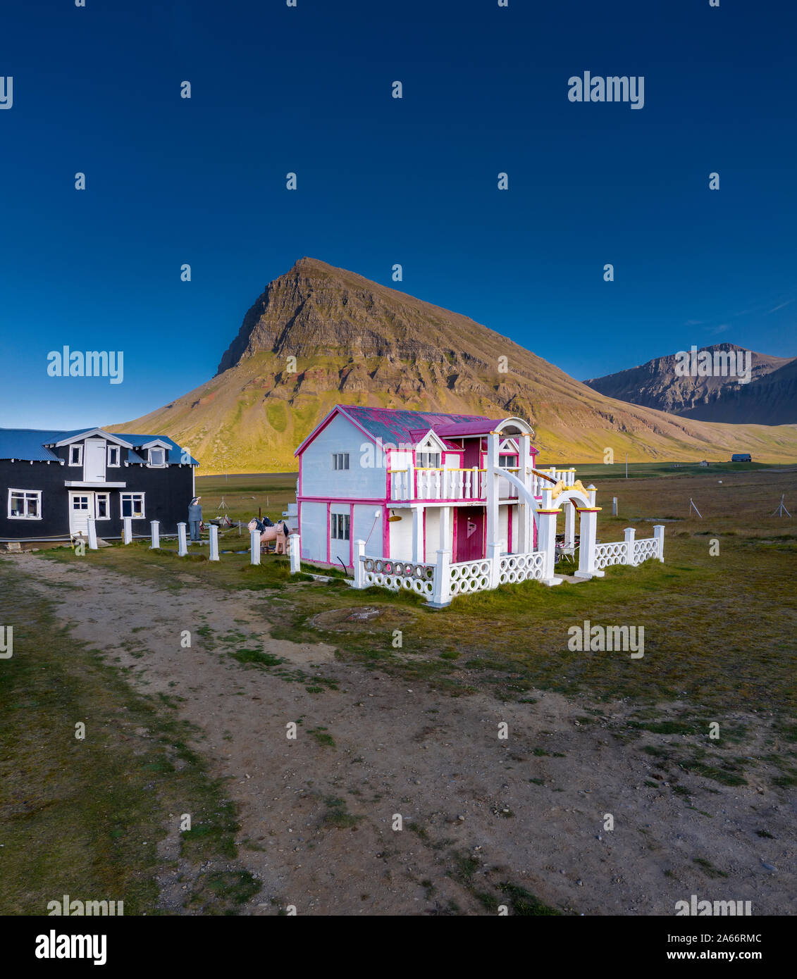 Die Samuel Jonsson Art Museum, Arnarfjordur Westfjorde, Island Stockfoto