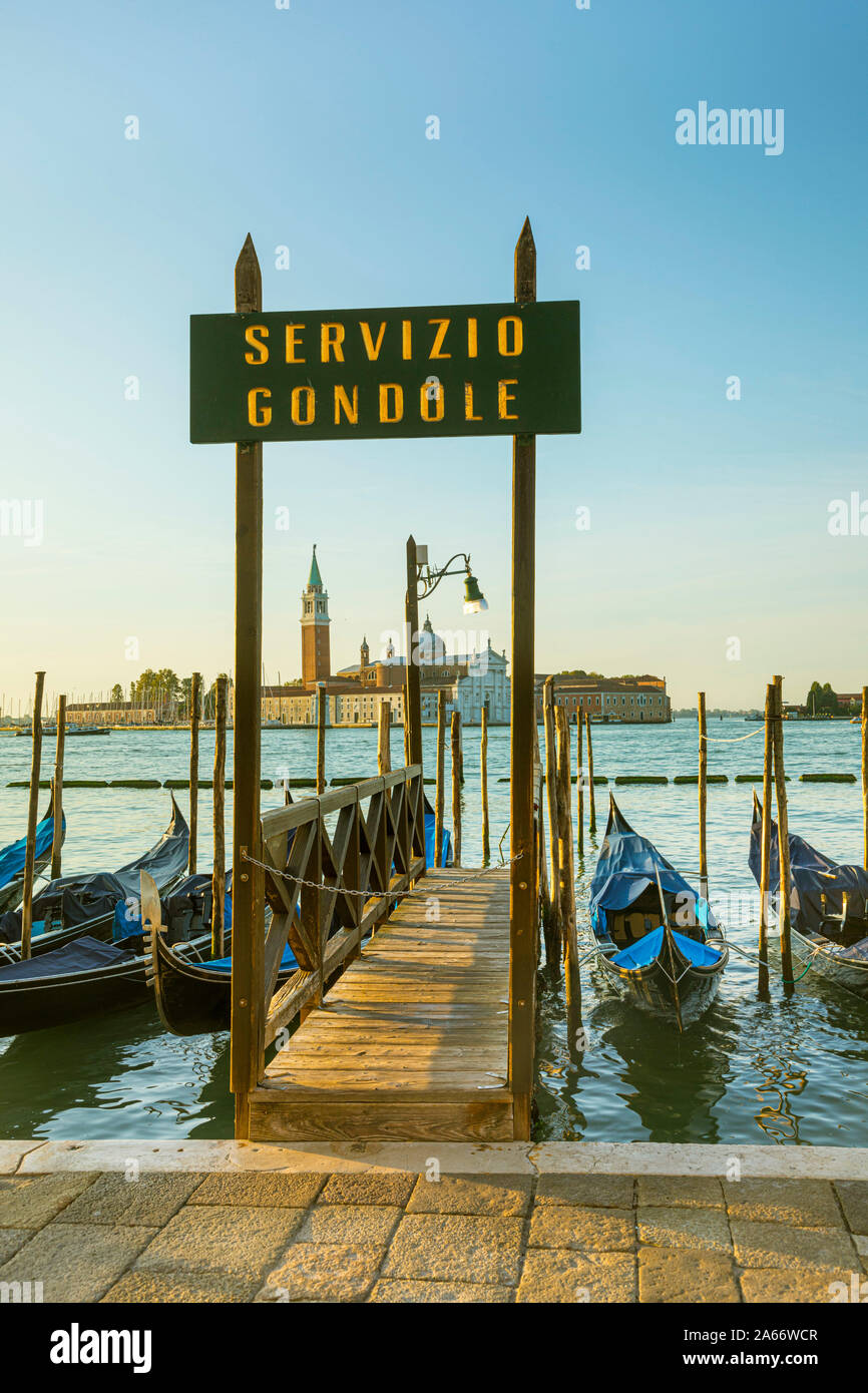 San Giorgio Maggiore, der Piazza San Marco, Venedig, Venetien, Italien Stockfoto