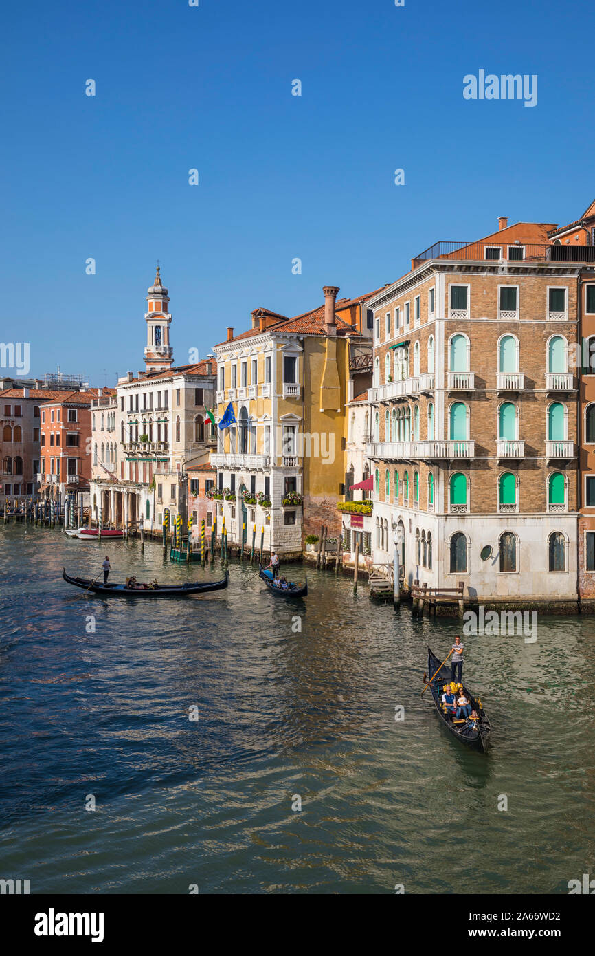 Canal Grande, Venedig, Veneto, Italien Stockfoto