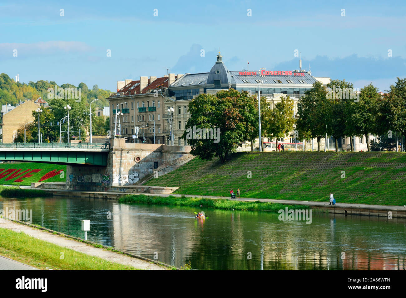 Neris. Vilnius, Litauen Stockfoto