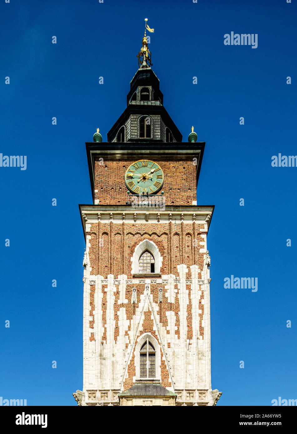 Rathaus turm, Krakau, Woiwodschaft Kleinpolen, Polen Stockfoto