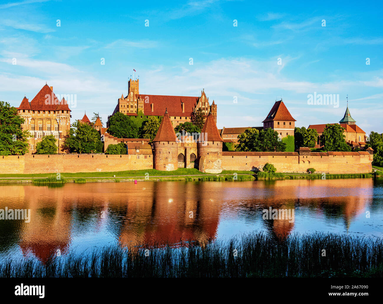 Schloss des Deutschen Ordens in Marienburg, Woiwodschaft Pommern, Polen Stockfoto