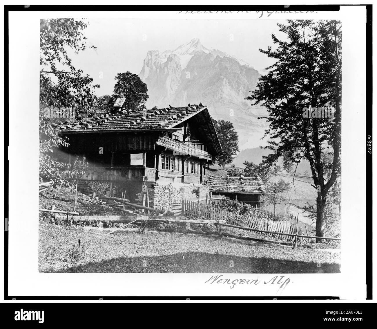Wengern Alp Stockfoto
