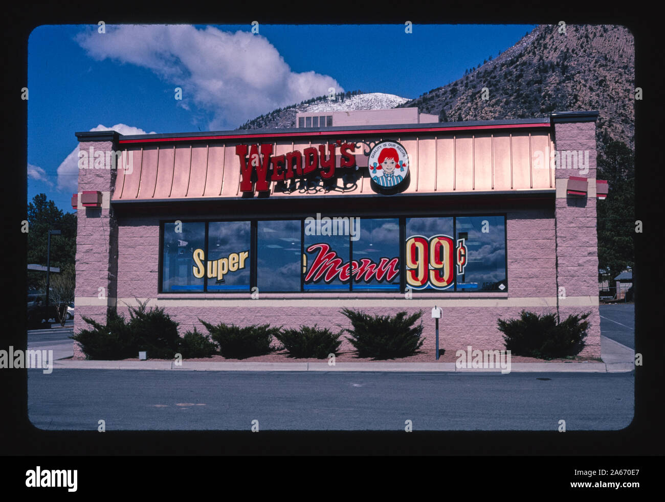 Wendy's Restaurant, Flagstaff, Arizona Stockfoto