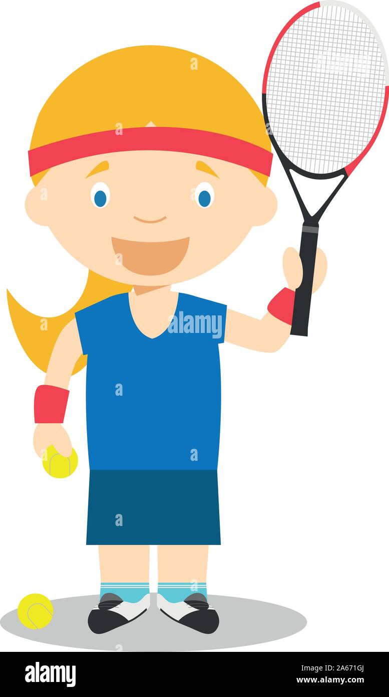 Tennisball Cartoon Charakter Laufen Mit Schlager Lizenzfreie Fotos