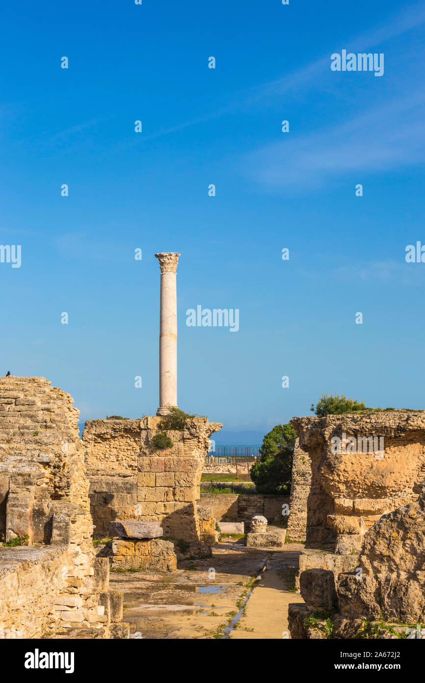 Tunesien, Tunis, Karthago, Antonine Bäder Stockfoto