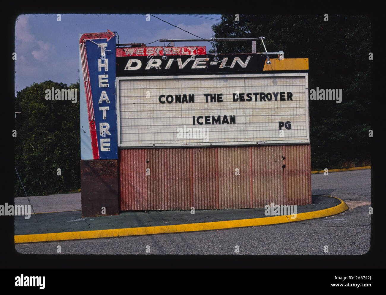 Westerly Drive-In, Westerly, Rhode Island Stockfoto