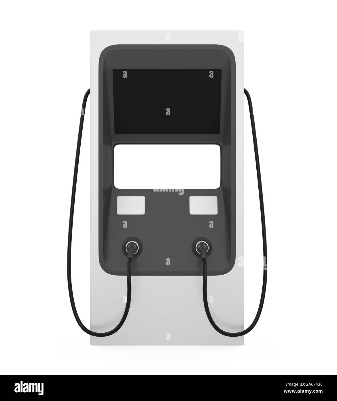 Elektrofahrzeug Ladestation isoliert Stockfoto