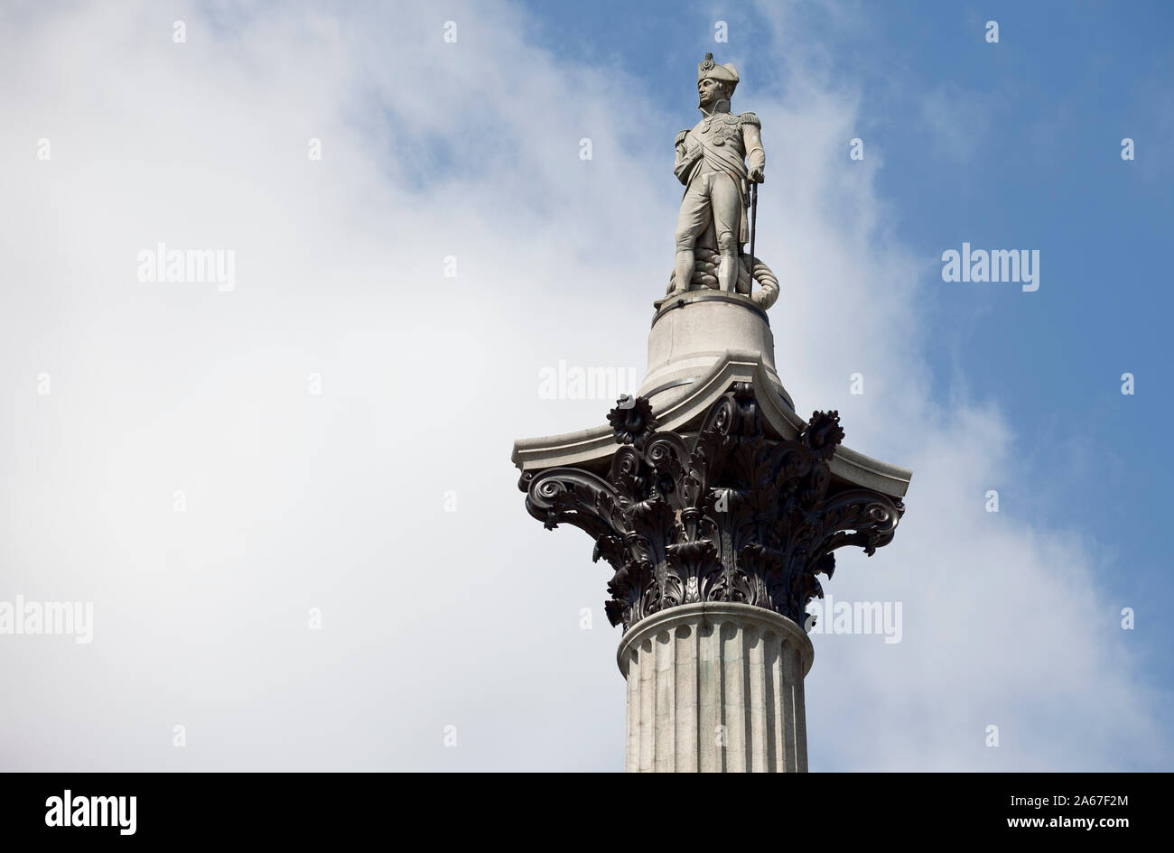 Nelsons Column lLondon UK Stockfoto