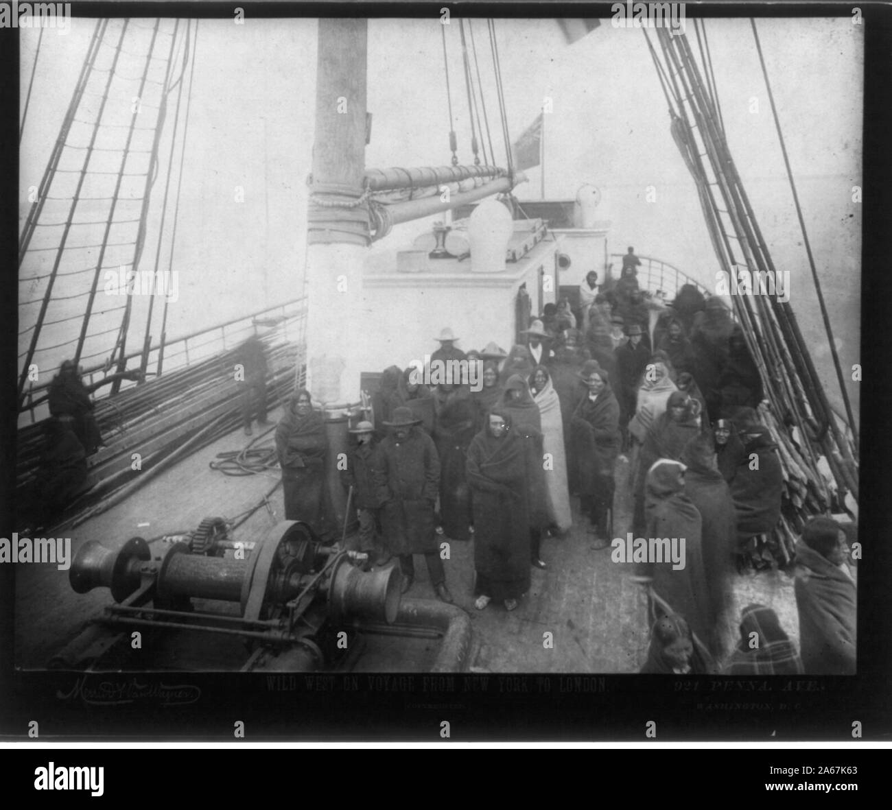 Wild West auf Reise aus New York nach London Stockfoto