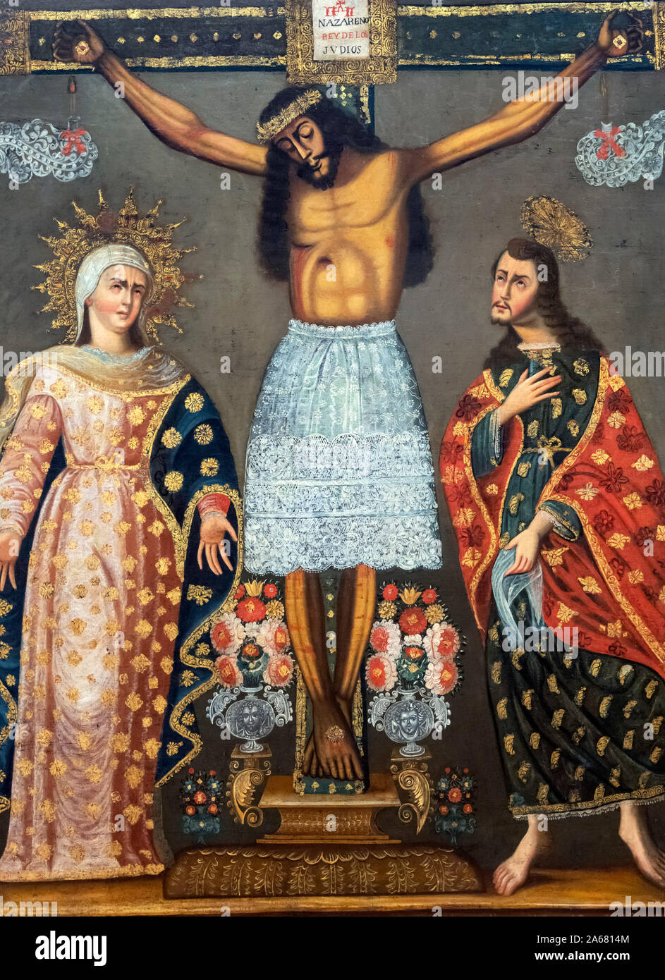 Cristo de los Temblares (Christus der Erdbeben) von anonym Cuzco Künstler 1750-1780, C. Stockfoto