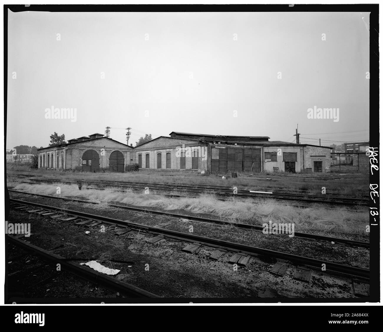 Wilmington und Northern Railroad, Werkstatt, Buche Street, Wilmington, New Castle County, DE; Stockfoto