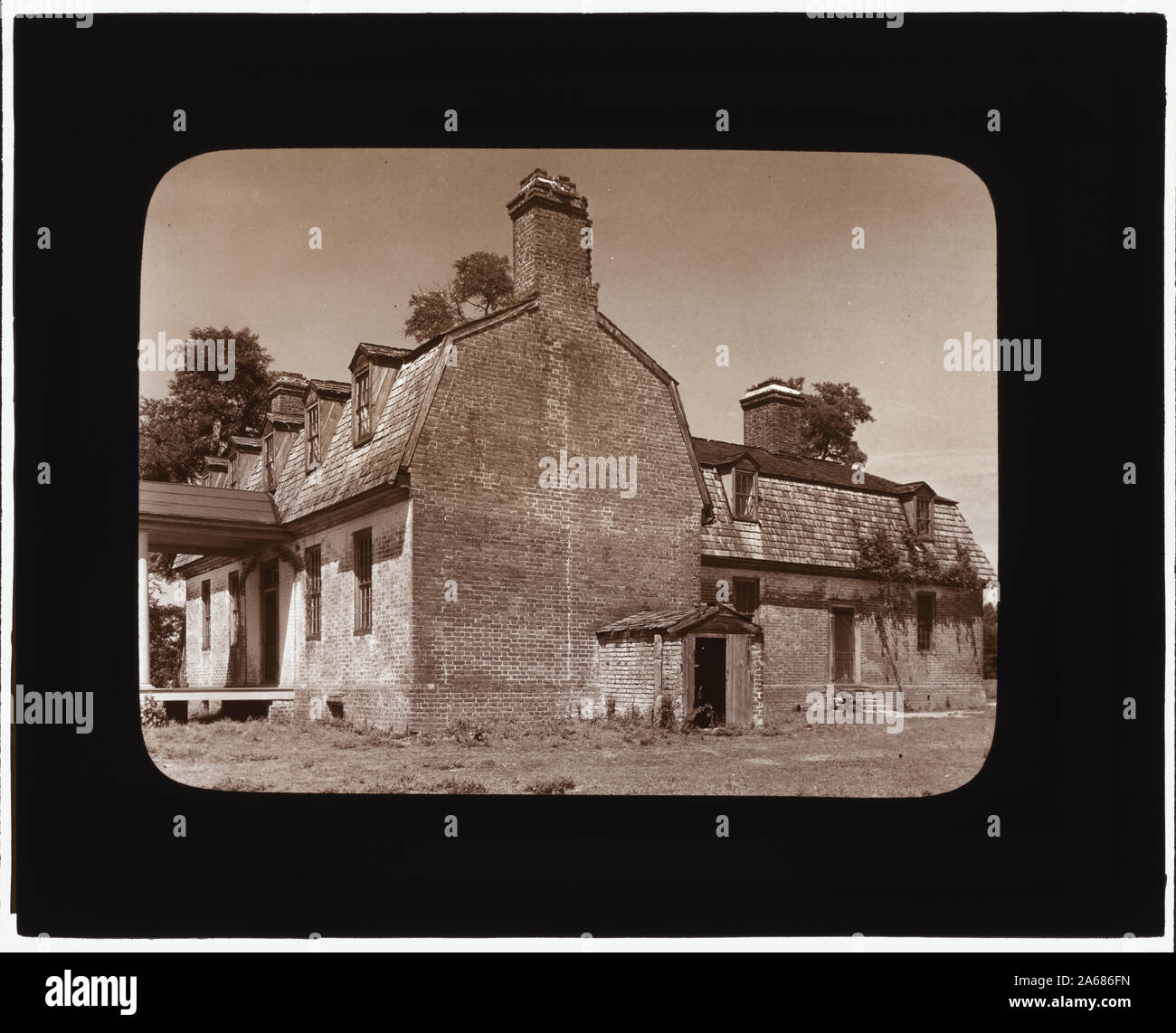 Wilton-auf-die-Piankatank, Middlesex County, Virginia. Seite Hof Stockfoto