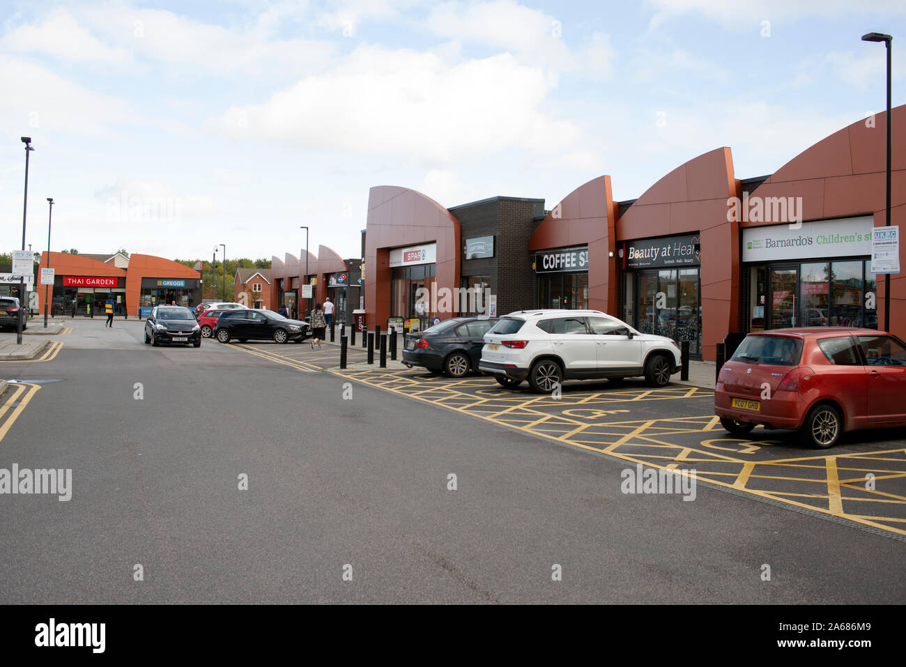 Das ehemalige Gelände der Manvers Main Zeche ist heute ein Einkaufszentrum. Rotherham, dearne Valley, South Yorkshire, England, UK. Stockfoto