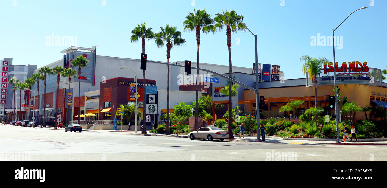 Long Beach, Kalifornien, das Pike Steckdosen, Einkaufszentrum mit Einzelhändlern, Restaurants, Kino, Club und Boutique Stockfoto