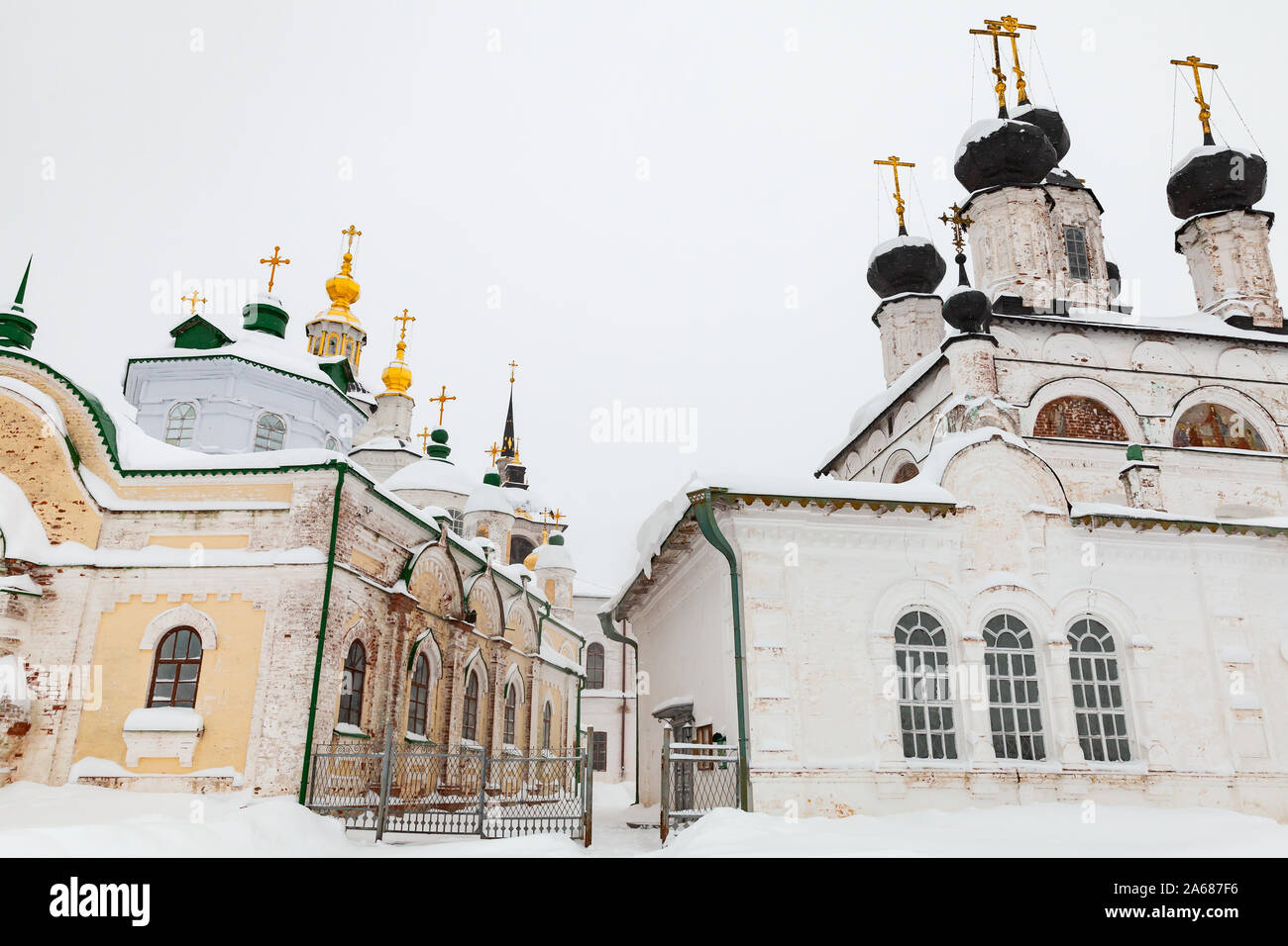 Kathedrale des Hl. Johannes von ustjug und Kathedrale von procopius die Rechtschaffenen, Weliki Ustjug, Russland Stockfoto